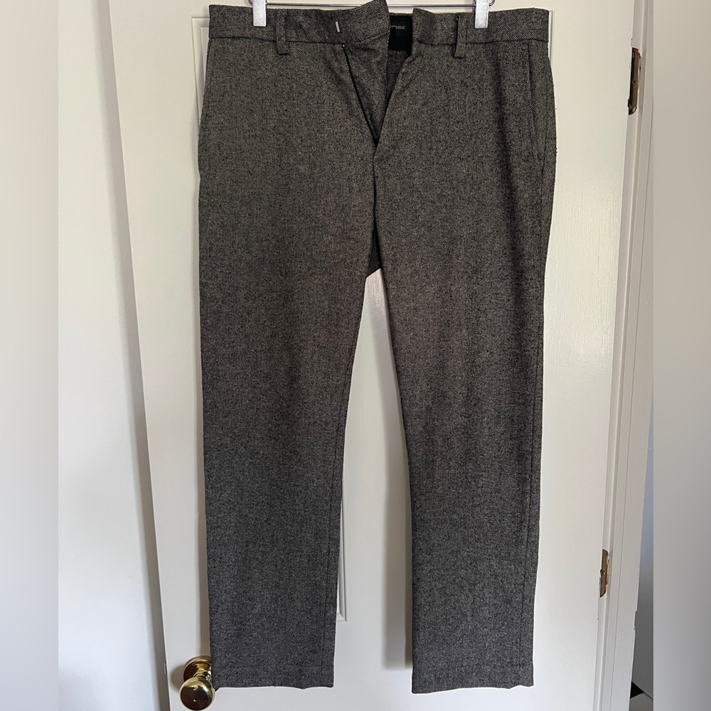Banana Republic Emerson Gray Wool Trousers